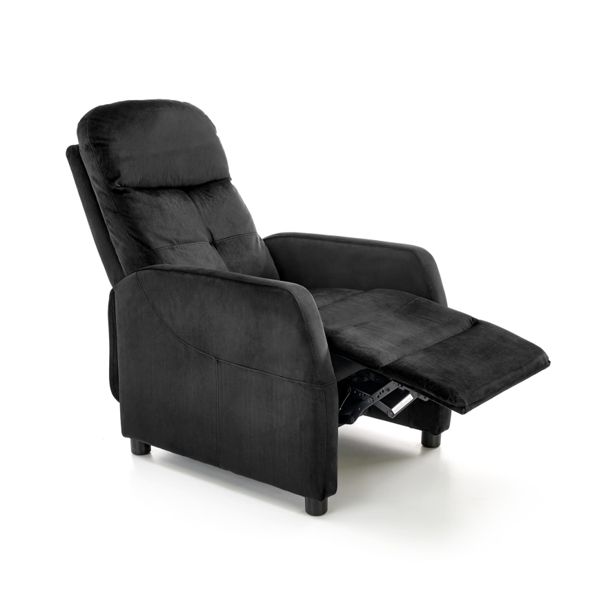 Verstelbare fauteuil FELIPE, zwart
