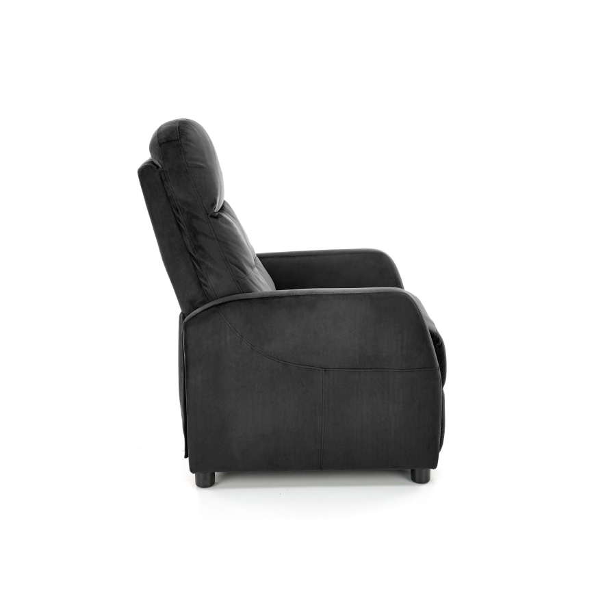 Verstelbare fauteuil FELIPE, zwart