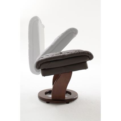 Verstelbare fauteuil HABI bruin/walnoot