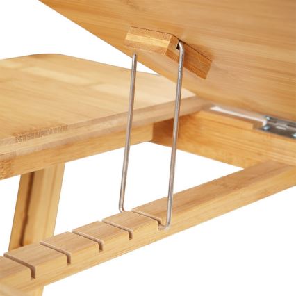 Verstelbare laptoptafel voor in bed LAT, bruin