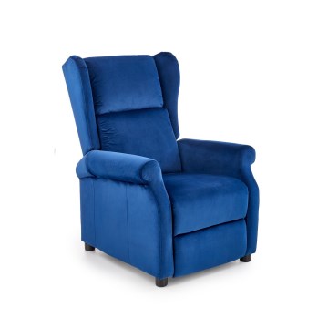 Verstelbare relaxfauteuil RELAXA donkerblauw