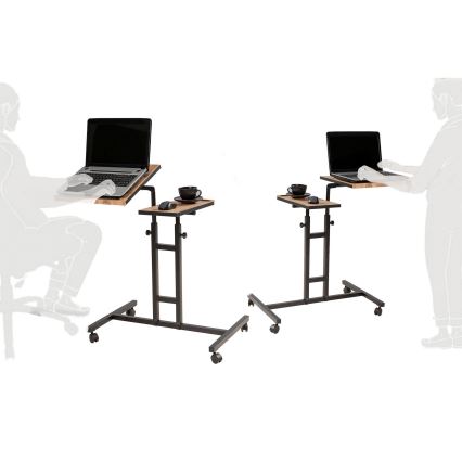 Verstelbare Tafel GLEN 87x67 cm bruin/zwart