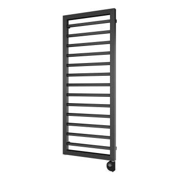 Vertaduro - Badkamerradiator ADEL met thermostaat, 600 W, 128 x 50 cm, antraciet