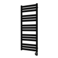 Vertaduro - Badkamerradiator LUCY met thermostaat, 600 W, 125 x 50 cm, zwart