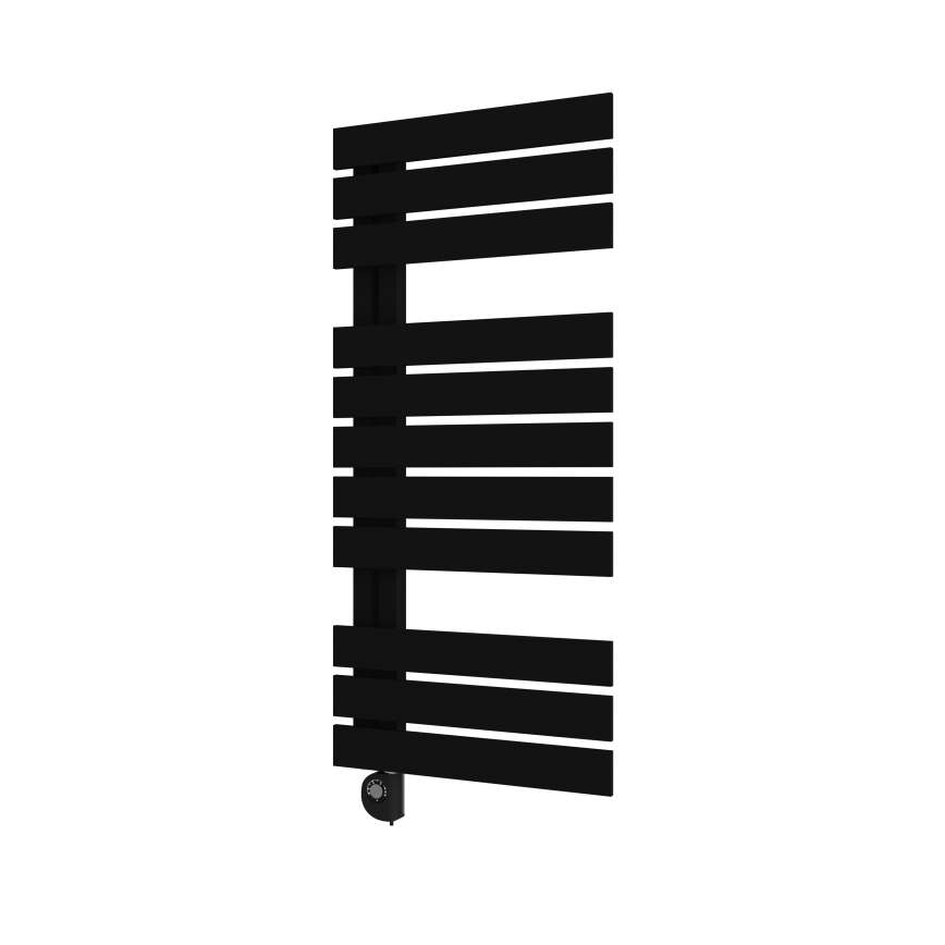 Vertaduro - Badkamerradiator met geïntegreerde thermostaat ZIVA 500 W 109x50 cm zwart