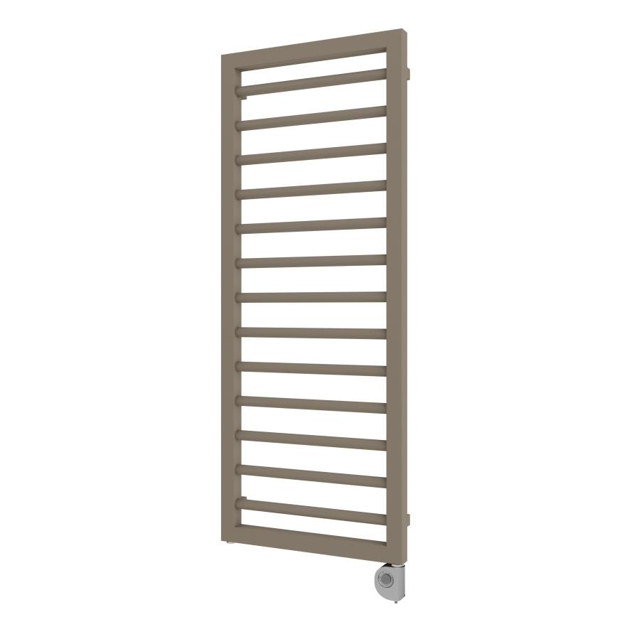 Vertaduro - Badkamerradiator met thermostaat ADEL 600W 128x50 cm taupe