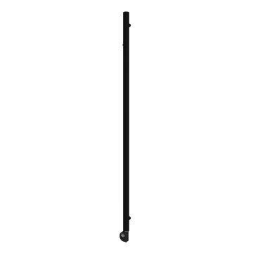 Vertaduro - Badkamerradiator met thermostaat ERDA 400W 180x5 cm zwart