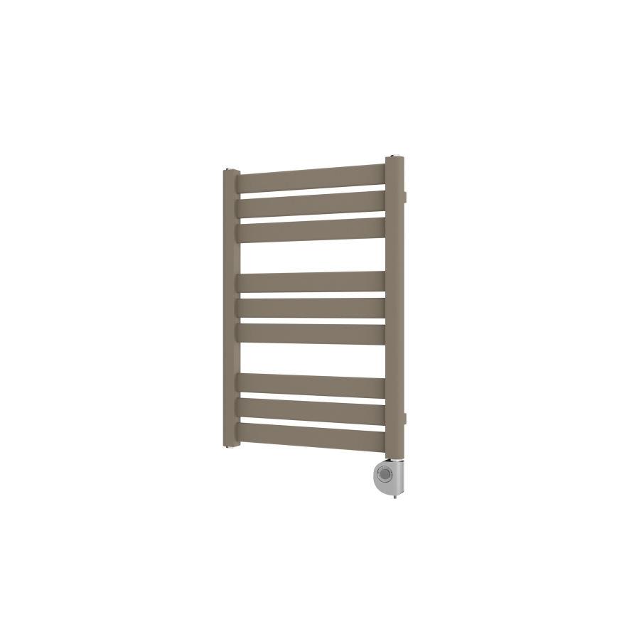Vertaduro - Badkamerradiator met thermostaat LUCY 400W 73x50 cm taupe