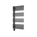 Vertaduro - Badkamerradiator met thermostaat MICHELLE, 600 W, 97 x 50 cm, antraciet