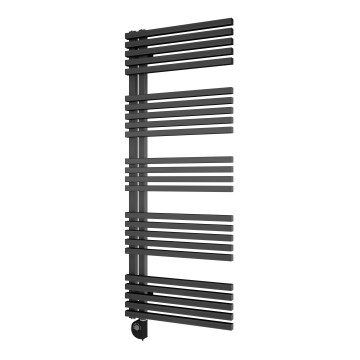 Vertaduro - Badkamerradiator met thermostaat MICHELLE 600W 129x50 cm antraciet
