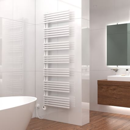 Vertaduro - Badkamerradiator met thermostaat MICHELLE 900W 177x50 cm wit