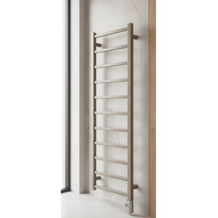 Vertaduro - Badkamerradiator met thermostaat ZOE 400W 114x40 cm taupe