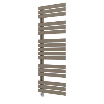 Vertaduro - Badkamerradiator ZIVA met thermostaat, 800 W, 177 x 50 cm, taupe
