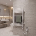 Vertaduro - Draaibare badkamerradiator met thermostaat MEG 400W 78x50 cm wit
