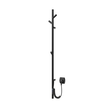 Vertaduro - Elektrische handdoekdroger MEDA 37W 118x16 cm zwart