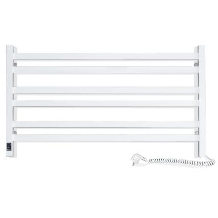 Vertaduro - Elektrische handdoekdroger met thermostaat AVA 181W/230V 50x90 cm IP44 wit rechts