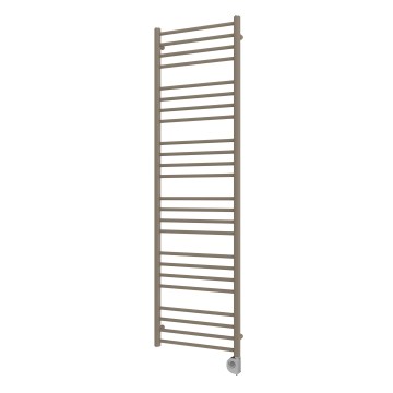 Vertaduro - SIMONE badkamerradiator met thermostaat, 600 W, 174 x 50 cm, taupe