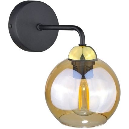 Vervangend glas voor wandlamp AMBER - bruin getint rookglas