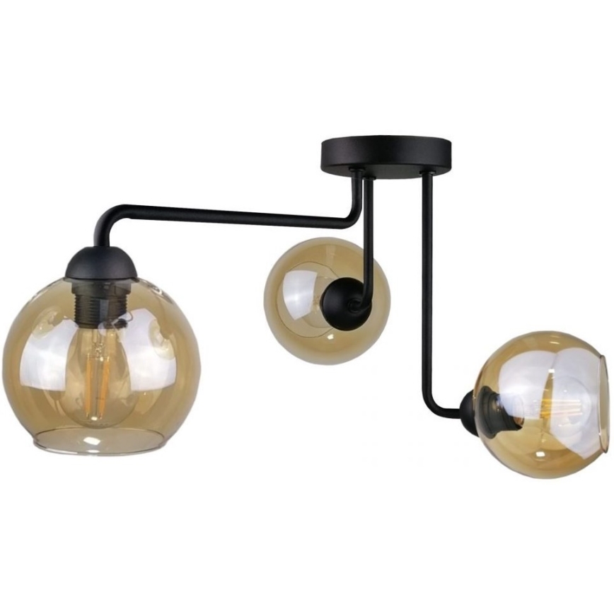 Vervangend glas voor wandlamp AMBER - bruin getint rookglas