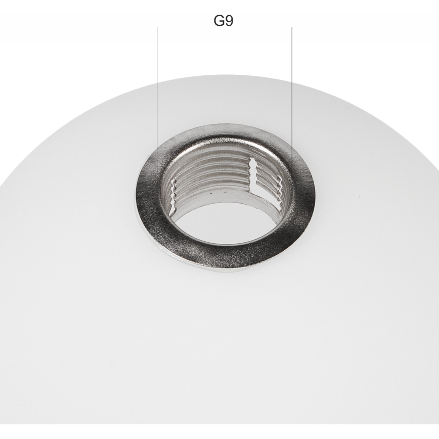 Vervangend glas voor de ASTRO G9 kroonluchter, Ø 10 cm