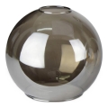 Vervangend glas voor de LACRIMA SMOKY E27 kroonluchter, Ø 15 cm, zwart rookglas