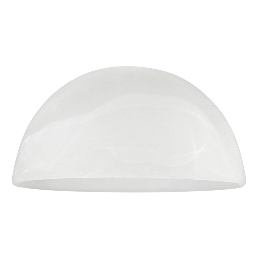 Vervangend glas voor E27 kroonluchter, diameter 19 cm, wit