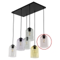 Vervangend glas voor kroonluchter E27, Ø 14 cm, rookroze