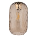 Vervangend glas voor kroonluchter en wandlamp PESCARA, E27, Ø 14 cm, rookbruin