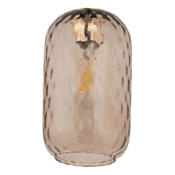 Vervangend glas voor kroonluchter en wandlamp PESCARA, E27, Ø 14 cm, rookbruin