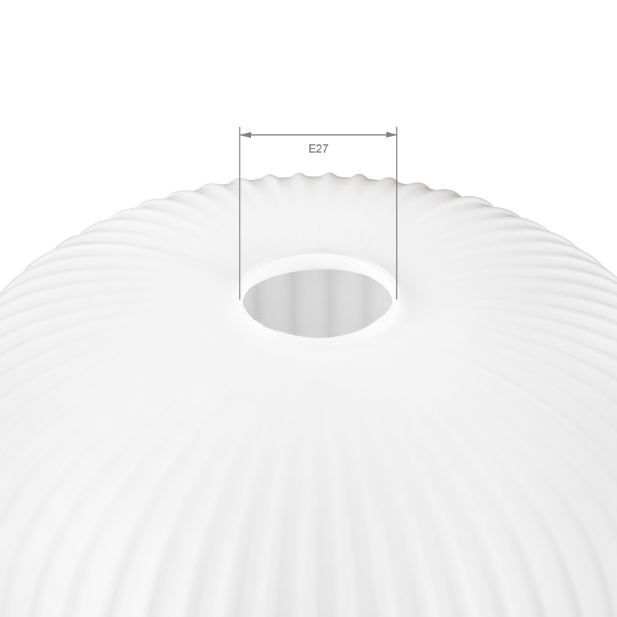 Vervangend glas voor kroonluchter HARMA E27 23x25 cm wit