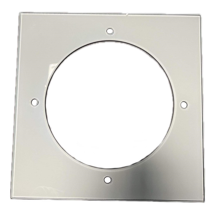 Vervangend glas voor plafondlamp 20x20 cm crème