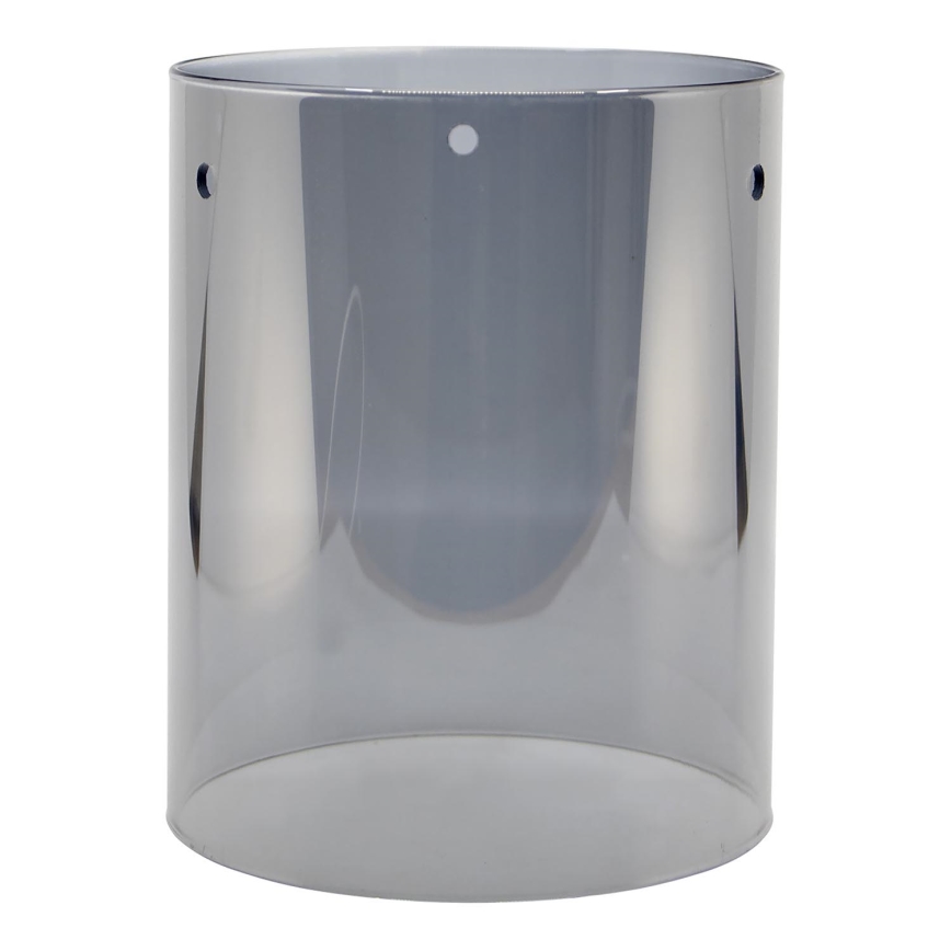 Vervangend glas voor plafondlamp E27 diameter 13 cm grijs