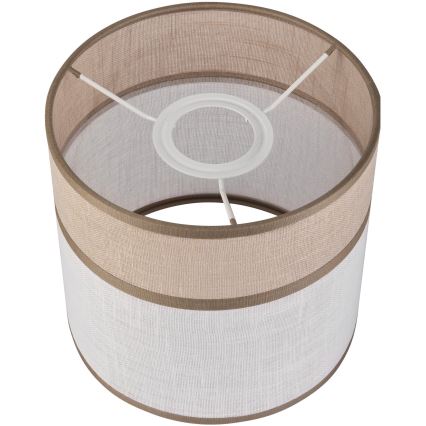 Vervangende lampenkap voor kroonluchter, tafellamp en wandlamp ANDREA E27 Ø 16 cm beige/grijs