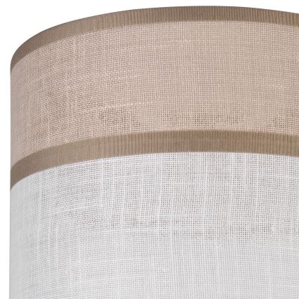 Vervangende lampenkap voor kroonluchter, tafellamp en wandlamp ANDREA E27 Ø 16 cm beige/grijs