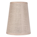Vervangende lampenkap voor kroonluchter en wandlamp ANTONIO E14 150x120 mm beige