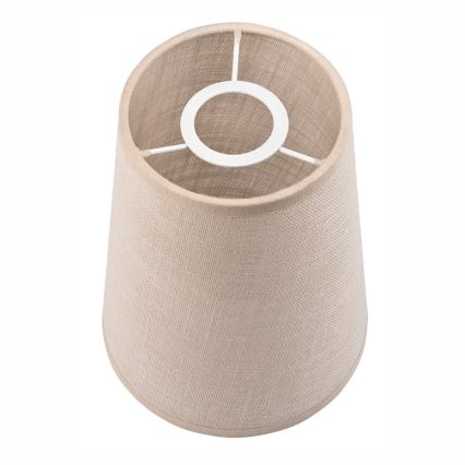 Vervangende lampenkap voor kroonluchter en wandlamp ANTONIO E14 150x120 mm beige