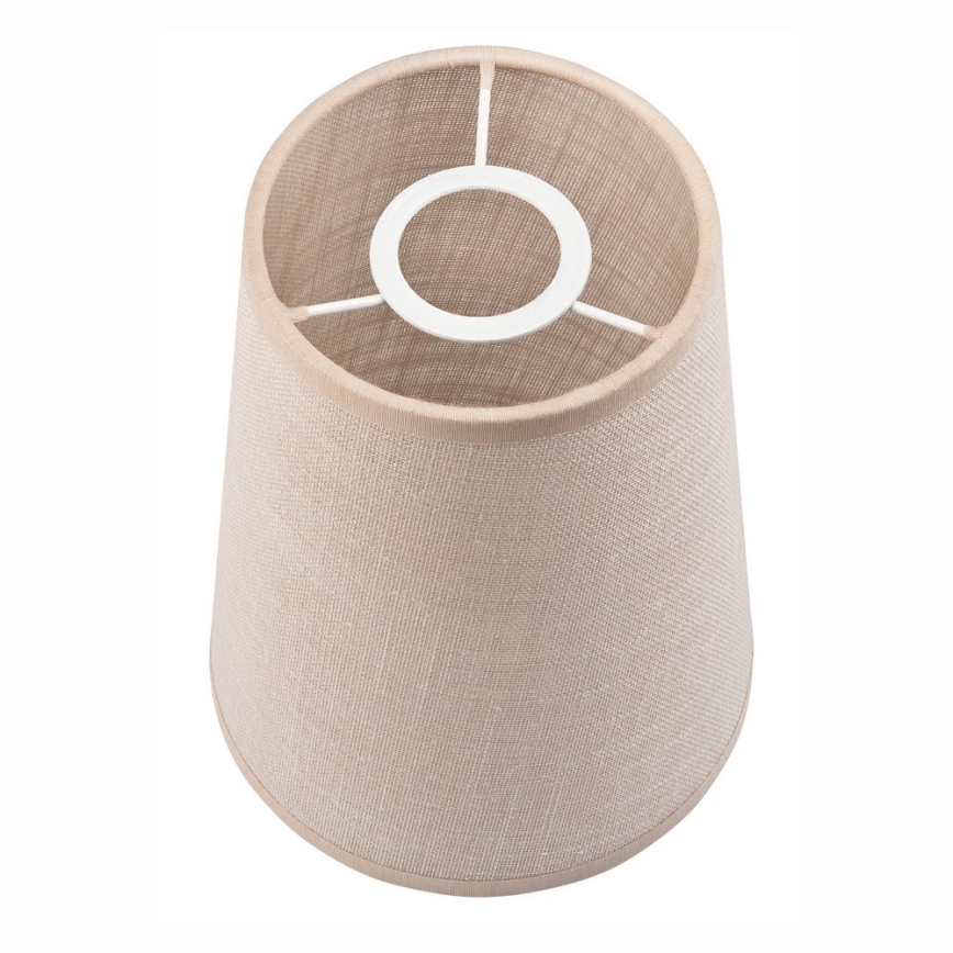 Vervangende lampenkap voor kroonluchter en wandlamp ANTONIO E14 150x120 mm beige