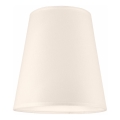 Vervangende lampenkap voor kroonluchter en wandlamp ELLIE E27, diameter 15 cm, crème