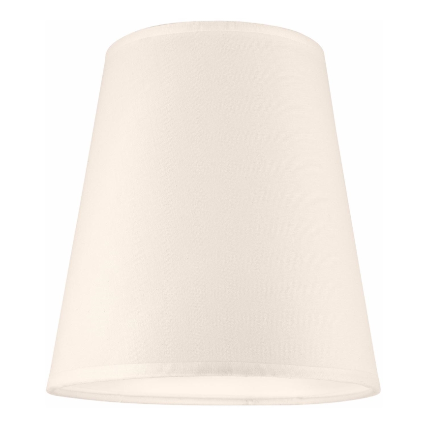 Vervangende lampenkap voor kroonluchter en wandlamp ELLIE E27 diameter 15 cm crème