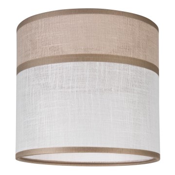 Vervangende lampenkap voor kroonluchter, tafellamp en wandlamp ANDREA E27 Ø 16 cm beige/grijs