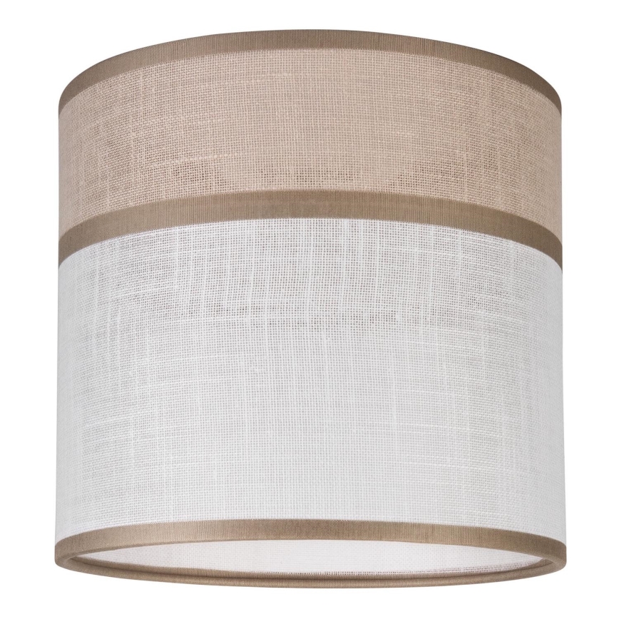 Vervangende lampenkap voor kroonluchter, tafellamp en wandlamp ANDREA E27 Ø 16 cm beige/grijs