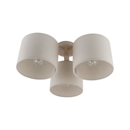 Vervangende lampenkap voor plafondarmatuur WALEC E27, Ø 20 cm, beige