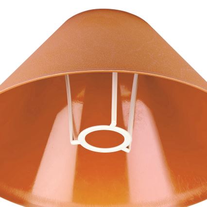 Vervangende lampenkap voor tafellamp E14 21x11 cm oranje