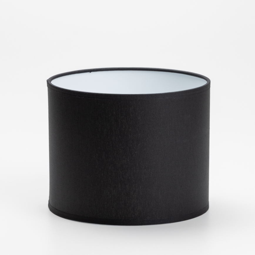 Vervangende lampenkap voor tafellamp en wandlamp DEVA E27 16x20 cm zwart