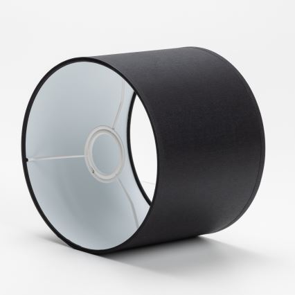 Vervangende lampenkap voor tafellamp en wandlamp DEVA E27 16x20 cm zwart