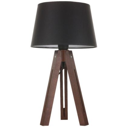 Vervangende lampenkap voor tafellamp LORENZO E27 20x26 cm zwart