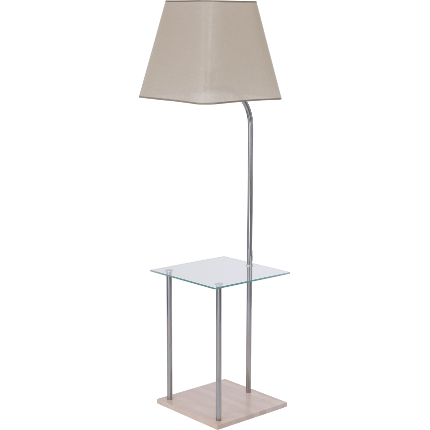 Vervangende lampenkap voor vloerlamp EMMA E27 34,5x39,5 cm bruin