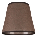 Vervangende lampenkap voor wandlamp LORENZO E27 diameter 16 cm bruin