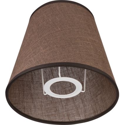 Vervangende lampenkap voor wandlamp LORENZO E27 diameter 16 cm bruin