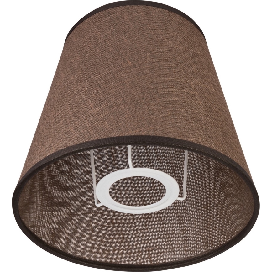 Vervangende lampenkap voor wandlamp LORENZO E27 diameter 16 cm bruin